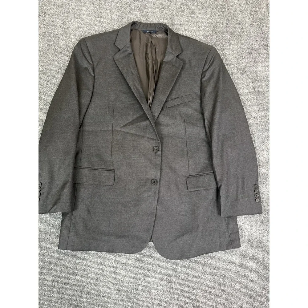 Brooks Brothers Vitale Barberis Canonico Regent Fit Gray Blazer Wool Size 46R